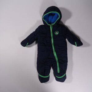 Wippette Blue & Green Baby Sz 6-9M Snowsuit Wippette High Peak Excellent Cond